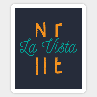 La Vista Nebraska City Typography Magnet